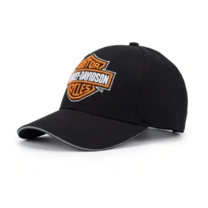 Casquette Harley-Davidson noire et orange